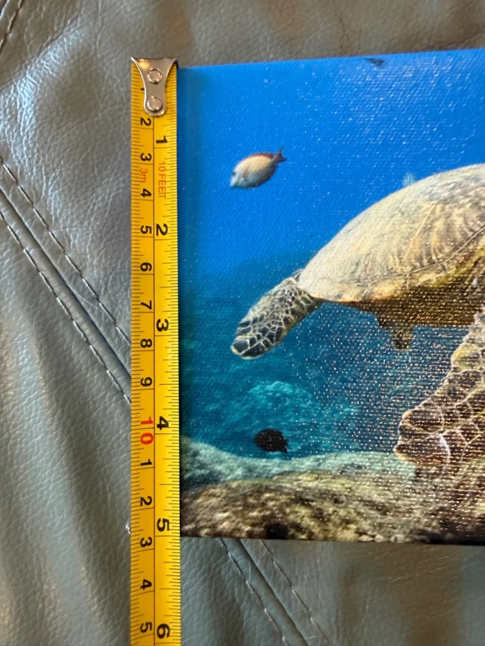 🟣 3/$30 - 7” x 5” Sea Turtle Ocean Canvas Wall Art - Picture 4 of 10